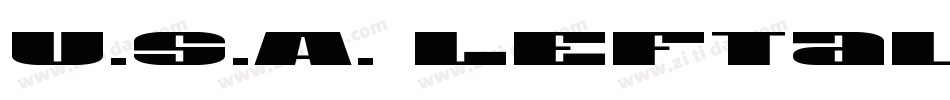 U.S.A. Leftalic字体转换